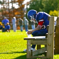 athletefootballonbench